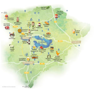 Rutland food and Drink map